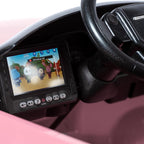Coche eléctrico Infantil Rosa Land Rover Evoque 12V con Pantalla MP4, Mando a Distancia y Ruedas de Goma EVA