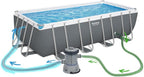Bestway Juego de Piscina Rectangular de 16' x 8' x 48"/4.88 m x 2.44 m x 1.22 m