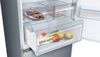 Bosch KGN36NWEA Serie 2 Kühl-Gefrier-Kombination, 186 x 60 cm, 215 L Kühlen & 87 L Gefrieren, NoFrost nie wieder abtauen, LED-Beleuchtung gleichmäßige Ausleuchtung