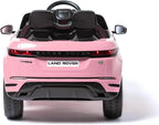 Coche eléctrico Infantil Rosa Land Rover Evoque 12V con Pantalla MP4, Mando a Distancia y Ruedas de Goma EVA