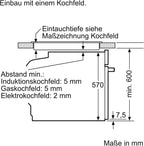 Siemens EQ211KAAB Einbau-Herd-Set iQ300, Integrierbare Herd-Kochfeld-Kombination 60 cm breit, Schnellaufheizung, granit Glanz Emaille, 3D Heißluft, Bräterzone, Schwarz