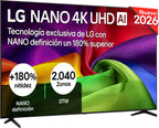 LG 43UA73006LA - TV 43", UHD 4K, WebOS 25, Ultimate IA, HDR10 Pro, Super Upscaling, Dolby Digital Plus, Google Assistant, Black