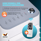 Monzana lokale Klimaanlage MZKA2000 Mobil Abluftschlauch 7000BTU 3in1 750W 24h Timer 25qm Fernbedienung Luftentfeuchter Rollladenkit Klimagerät
