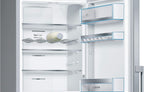 Bosch KGN36NWEA Serie 2 Kühl-Gefrier-Kombination, 186 x 60 cm, 215 L Kühlen & 87 L Gefrieren, NoFrost nie wieder abtauen, LED-Beleuchtung gleichmäßige Ausleuchtung