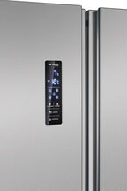 Bomann® French Door Kühlschrank No Frost | Kühl-Gefrier-Kombinationen mit Total No Frost | Kühlschrank mit Gefrierfach 400L | Side by Side Kühlschrank mit MultiAirflow-System | KG 7354 Edelstahl