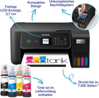 Epson EcoTank ET-2870 A4-Multifunktions-Wi-Fi-Tintentankdrucker, mit einem im Lieferumfang enthaltenen Vorrat an Tinten bis zu 3 Jahren