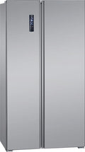 Bomann® French Door Kühlschrank No Frost | Kühl-Gefrier-Kombinationen mit Total No Frost | Kühlschrank mit Gefrierfach 400L | Side by Side Kühlschrank mit MultiAirflow-System | KG 7354 Edelstahl