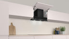 Balay – Campana Extractora Decorativa Integrable, 60 cm de ancho, 4 potencias de extracción, Instalación en Salida de Humos o Recirculación, Negro, 3BD967GN
