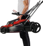 Einhell Cortacésped eléctrico GC-EM 1800/43 (1800 W, Ancho de Corte 43 cm, Altura de Corte Ajustable a 6 Niveles, Bandeja colectora 50 L)