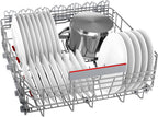 Bosch SMV4ETX08E, Serie 4, Smarter Geschirrspüler Vollintegriert 60 cm, Besteckkorb, Spülmaschine mit Programmassistent, besonders Leise, Rackmatic, Automatische Türöffnung, InfoLight, AquaStop