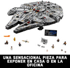 Star Wars Millennium Falcon, Maqueta de Construcción para Adultos de la Nave Estelar de Han Solo con Mini Figuras Chewbacca, Leia y C-3PO, Regalo Coleccionable para Hombres, Mujeres y Fans 75192