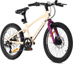 Tatra Bikes Bicicleta Infantil 20 Pulgadas, Bici para niños con Cuadro de Aluminio, 6 Cambios, Frenos de Disco, Timbre, reposapiés, reflectores