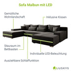 2025 Sofá rinconero Malbun con iluminación LED
