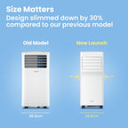 Comfee Mobiles Klimagert Easy Cool 2.0, 7000 BTU 2,0kW, Kühlen&Ventilieren&Entfeuchten, Raumgre bis 68m(25㎡), APP-Steuerung/Alexa/Google Home/IFTTT, Mobile Klimaanlage mit Abluftschlauch