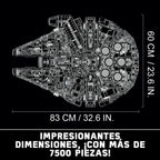 Star Wars Millennium Falcon, Maqueta de Construcción para Adultos de la Nave Estelar de Han Solo con Mini Figuras Chewbacca, Leia y C-3PO, Regalo Coleccionable para Hombres, Mujeres y Fans 75192