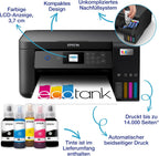Epson EcoTank ET-2870 A4-Multifunktions-Wi-Fi-Tintentankdrucker, mit einem im Lieferumfang enthaltenen Vorrat an Tinten bis zu 3 Jahren