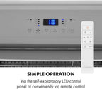 Klarstein Mobile Klimaanlage mit Abluftschlauch, 4-in-1 Klimagerät, Ventilator, Luftentfeuchter & Nachtmodus, Kleine & Portable Klimaanlage für Wohnung & Büro, Niedriger Verbrauch, 14000BTU