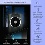 Klarstein Mobile Klimaanlage mit Abluftschlauch, 5-in-1 Klimagerät, Ventilator, Luftentfeuchter, Luftreiniger & Nachtmodus, App-Steuerung, Kleine & Portable für Wohnung & Büro, 12000 BTU