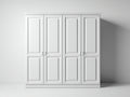 Armarios madera 4 puertas 200x60x200 cm - blanco - diseño clásico
