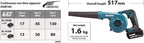 DUB185RT - Soplador LXT de Iones de Litio de 18 V Completo con 1 batería de 5.0 Ah y Cargador