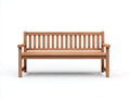 Bancos de jardín de madera maciza con respaldo y reposabrazos 150x60x90 cm - natural - diseño clásico para exterior