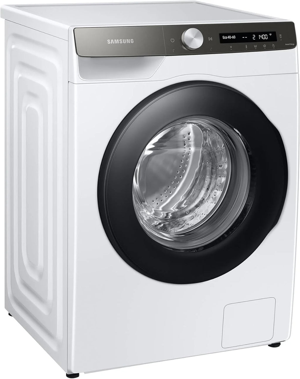 Samsung Waschmaschine, 8 kg, 1400 U/min, Ecobubble, Automatische Waschmittel- und Weichspülerdosierung, Inox/Schwarz, WW80T534AAXAS2