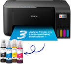 Epson EcoTank ET-2870 A4-Multifunktions-Wi-Fi-Tintentankdrucker, mit einem im Lieferumfang enthaltenen Vorrat an Tinten bis zu 3 Jahren