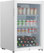METRO Professional Mini-Kühlschrank GPC1088, 88 L, 1.052 kWh/24h, 3 Edelstahl-Drahtböden, schwarz