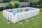 BESTWAY 56466 - Piscina Desmontable Tubular Power Steel 549x274x122 cm Depuradora de arena de 5.678 litros/hora