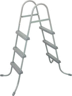 Bestway 56721 - Piscina Desmontable Tubular Power Steel Diseño Rattan 404x201x100 cm Depuradora de cartucho de 2.006 litros/hora Con Escalera