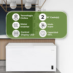 Aspes Congelador Horizontal Blanco ACHH4500EDC. Capacidad 418 Litros, Dual Cooling, 2 Cestas, Bajo Nivel Sonoro, Eficiencia Energética Clase E