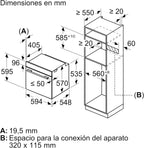 Bosch - Horno multifunción pirolítico, 60 cm. de ancho, Serie 6, Home Connect, 3D Hotair, Autolimpieza, Mandos ocultables, Nergo, HBG578ES7