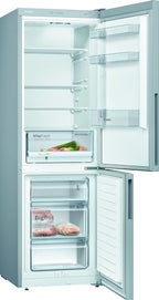 Bosch KGN36NWEA Serie 2 Kühl-Gefrier-Kombination, 186 x 60 cm, 215 L Kühlen & 87 L Gefrieren, NoFrost nie wieder abtauen, LED-Beleuchtung gleichmäßige Ausleuchtung