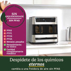 Cuisinart Tri Zone Air Fryer y Horno 13,6L sin PFAS | 3 zonas | 2 cestas 4,3L + horno 5L | 9 funciones: freír, asar, grillar, hornear, recalentar, deshidratar, pizza, tostar, manual