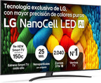 LG 65UA73006LA - TV 65", UHD 4K, WebOS 25, Ultimate IA, HDR10 Pro, Super Upscaling, Dolby Digital Plus, Google Assistant, Black
