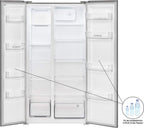 Bomann® French Door Kühlschrank No Frost | Kühl-Gefrier-Kombinationen mit Total No Frost | Kühlschrank mit Gefrierfach 400L | Side by Side Kühlschrank mit MultiAirflow-System | KG 7354 Edelstahl