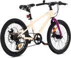 Tatra Bikes Bicicleta Infantil 20 Pulgadas, Bici para niños con Cuadro de Aluminio, 6 Cambios, Frenos de Disco, Timbre, reposapiés, reflectores