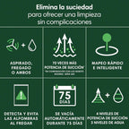 iRobot Roomba 105 Combo y Base AutoEmpty con autovaciado de 75 días, Aspirador y friegasuelos, Clearview LiDAR, 7000Pa,120 mins, SmartScrub, Evita obstáculos,Recarga y reanuda,App, 3 Modos Limpieza_N