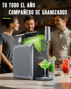 Granizadora Maquina INOVIVA, sin hielo, de 2 l, para el hogar, con autolimpieza, 5 programas preestablecidos, granizados congelados, margaritas, frappés y batidos (versión S1.2)