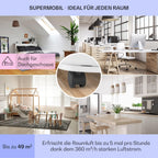 Klarstein Mobile Klimaanlage mit Abluftschlauch, 3-in-1 Klimagerät mit Ventilator & Luftentfeuchter, Kleine & Portable Klimaanlage für Wohnung & Büro,10000 BTU AC mit Niedrigem Verbrauch