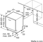Siemens SN43ES14VE, iQ300 Smarter Geschirrspüler, Unterbau-Spülmaschine mit Besteckschublade, 60 cm, automatische Türöffnung dank autoOpen dry, besonders leise mit iQdrive-Motor, aquaStop, Edelstahl