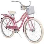 2025 Bicicleta Cruiser Clásica Huffy Nel Lusso con cuadro Perfect Fit, Mujer, Azul Claro, 26"