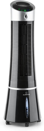 Klarstein 4-in-1: Smart Luftkühler, Ventilator, Luftbefeuchter & Ionisation I 6 L Wassertank, Oszillation, 30 W, 210 m³/h, Timer I Klimagerät ohne Abluftschlauch, Mobiles Klimagerät, Schwarz-Rosegold