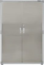 Seville Classics UHD16238 Mega armario , 121,9 x 60,9 x 182,9 cm, soporte de metal con revestimiento en polvo, gris