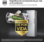 GFT41PZGSZ - Congelador No Frost Total, 1 Puerta, Compresor Smart Inverter, de 355 L y 186 cm, Congelador Vertical con Funcion de Congelacion Rapida, Color Inox