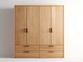 Armarios de madera 160x60x200 cm - color roble - diseño moderno con 4 puertas y 4 cajones