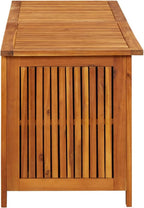 ARKEM Caja de almacenaje de jardín Madera Maciza Acacia 150x50x58 cm Mueble Exterior almacenaje Armario Jardin Exterior Banco arcon Jardin Exterior