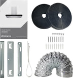 CIARRA CBCS9102 Campana Extractora 90 cm Clase A+++ 650 m³/h WIFI Control Táctil 4 Velocidades Evacuación al Exterior y Recirculación Interna por Filtro de Carbón CBCF003