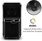 Klarstein Mobile Klimaanlage mit Abluftschlauch, 4-in-1 Klimagerät mit Ventilator, Luftentfeuchter & Nachtmodus, Kleine & Portable Klimaanlage für Wohnung & Büro, Niedriger Verbrauch, 9000 BTU