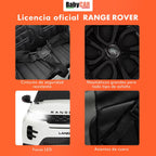 BabyCar Range Rover | Coche electrico para niños 12V con 2 Motores 35W | Coche Bateria con Mando Niño, Asiento de Piel, Puertas abatibles, MP4/USB | Licencia Oficial | Blanco